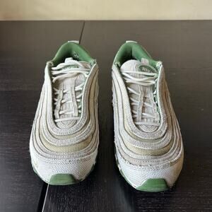 Nike air max 97 SE whitesail treeline green sneakers men’s 8, womens 10.